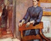 埃德加 德加 : Helene Rouart in Her Father's Study